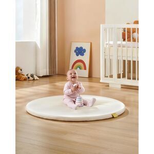 39" Round Padded Baby Mat | Hypoallergenic Vegan Leather Waterproof Floor Mat
